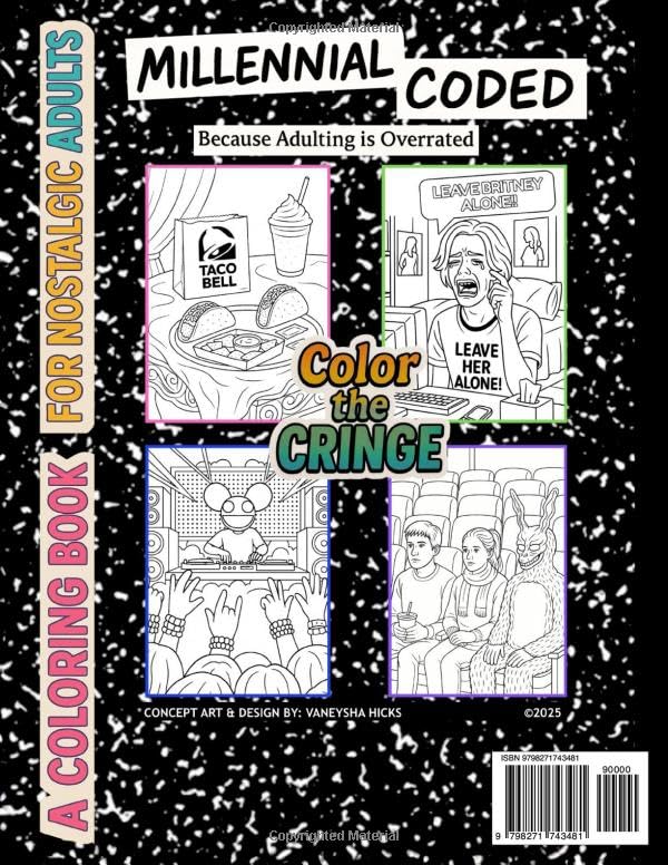 Millennial Nostalgia Coloring Book