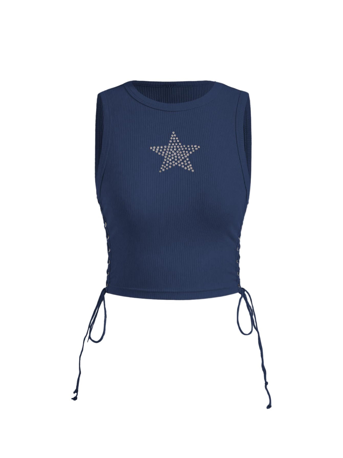 Star Rhinestone Crop Top