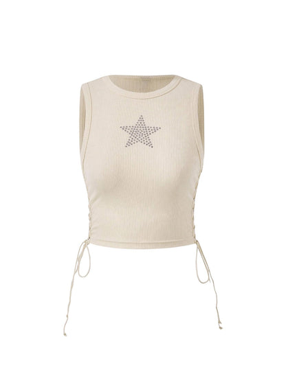 Star Rhinestone Crop Top