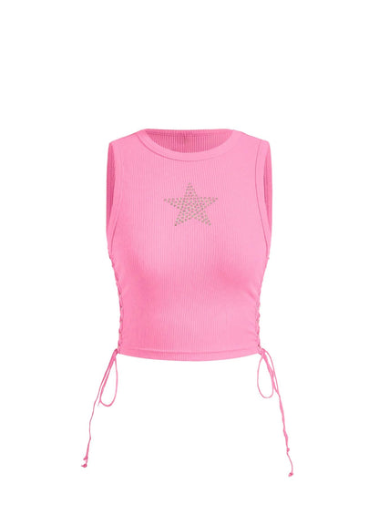 Star Rhinestone Crop Top