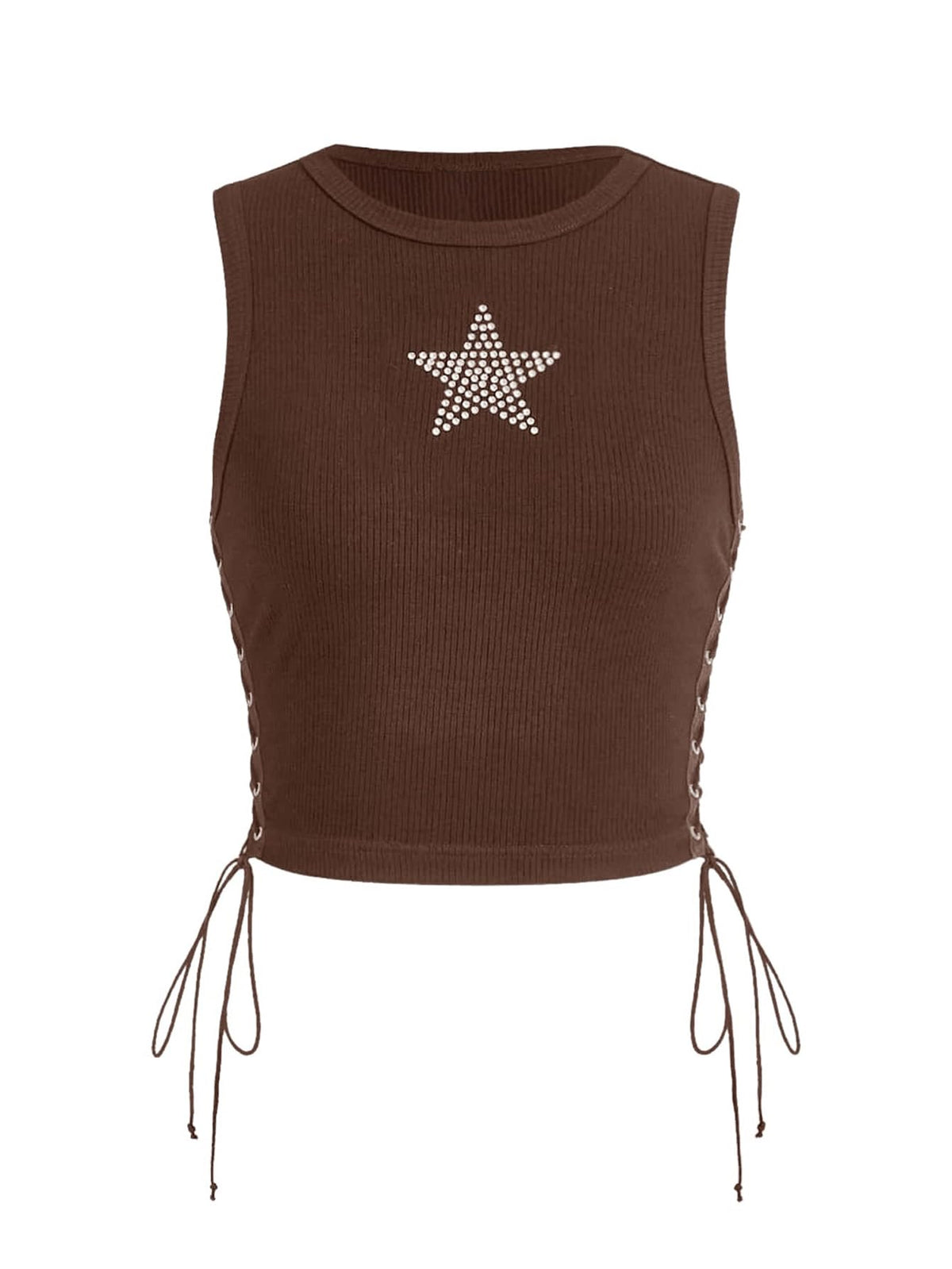 Star Rhinestone Crop Top