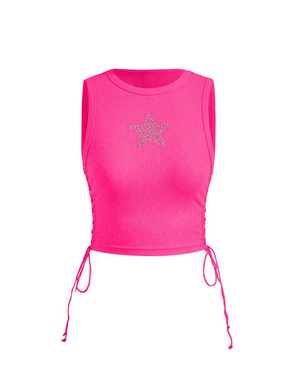 Star Rhinestone Crop Top