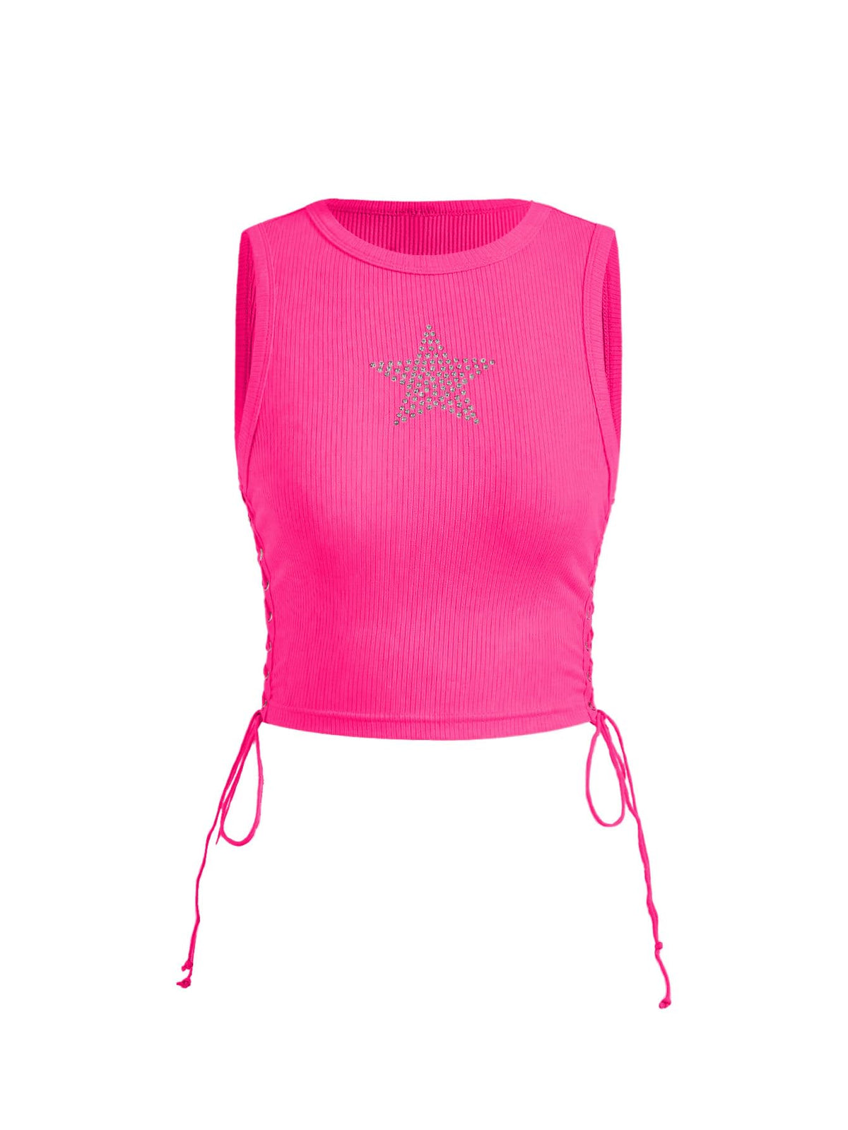 Star Rhinestone Crop Top