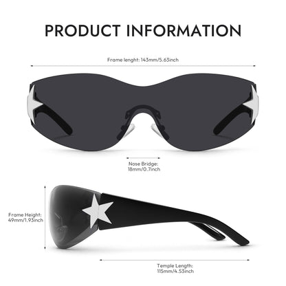 Wraparound Shield Sunglasses