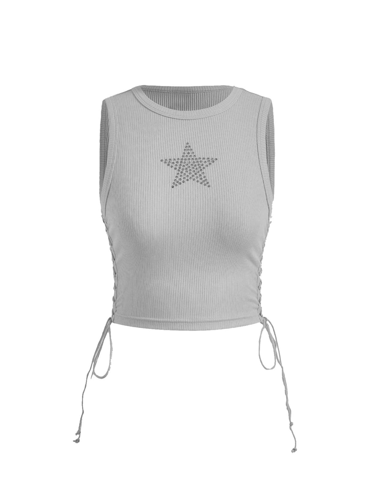Star Rhinestone Crop Top