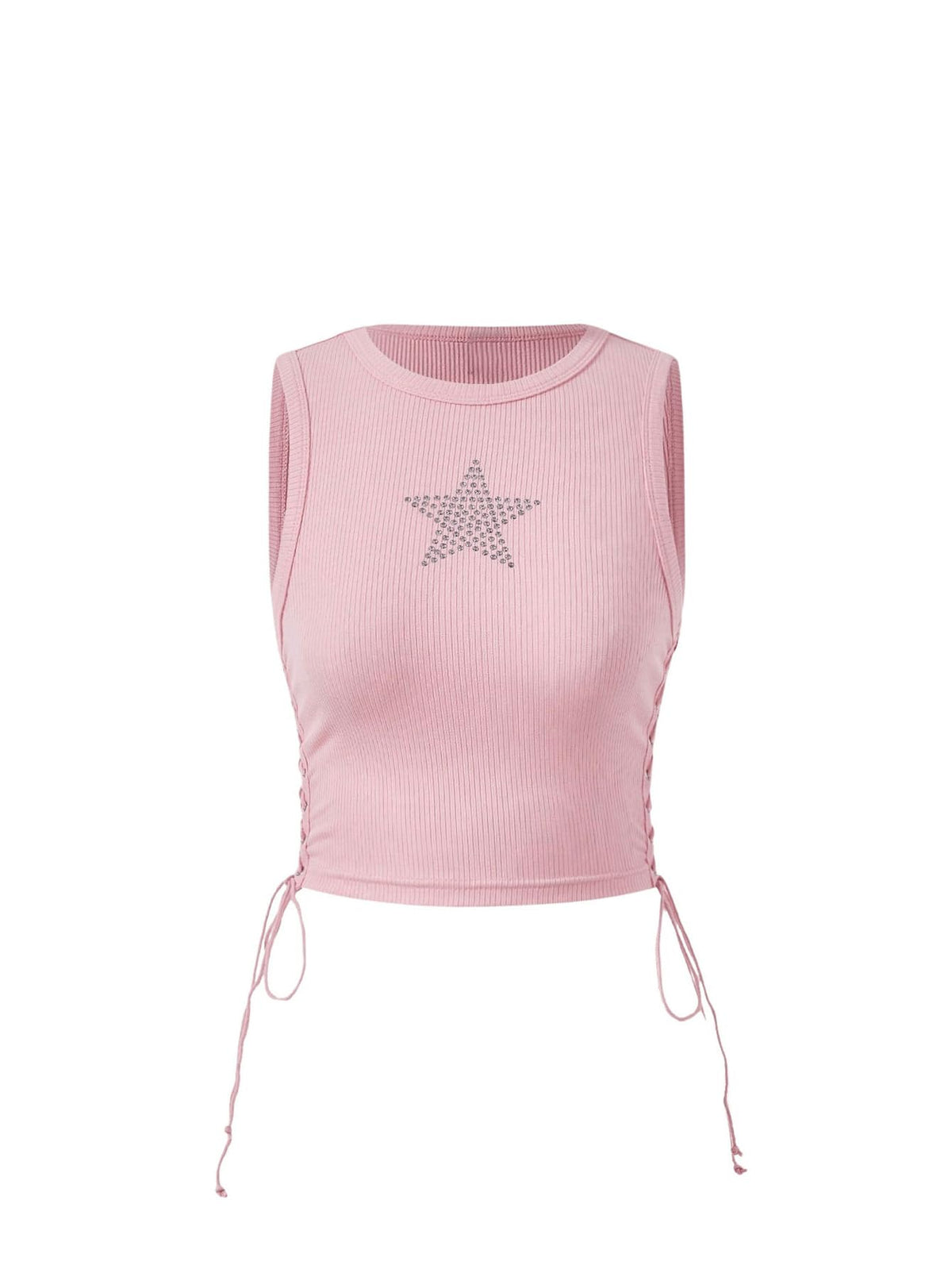 Star Rhinestone Crop Top