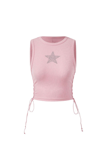 Star Rhinestone Crop Top