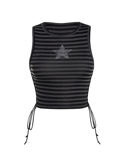 Star Rhinestone Crop Top