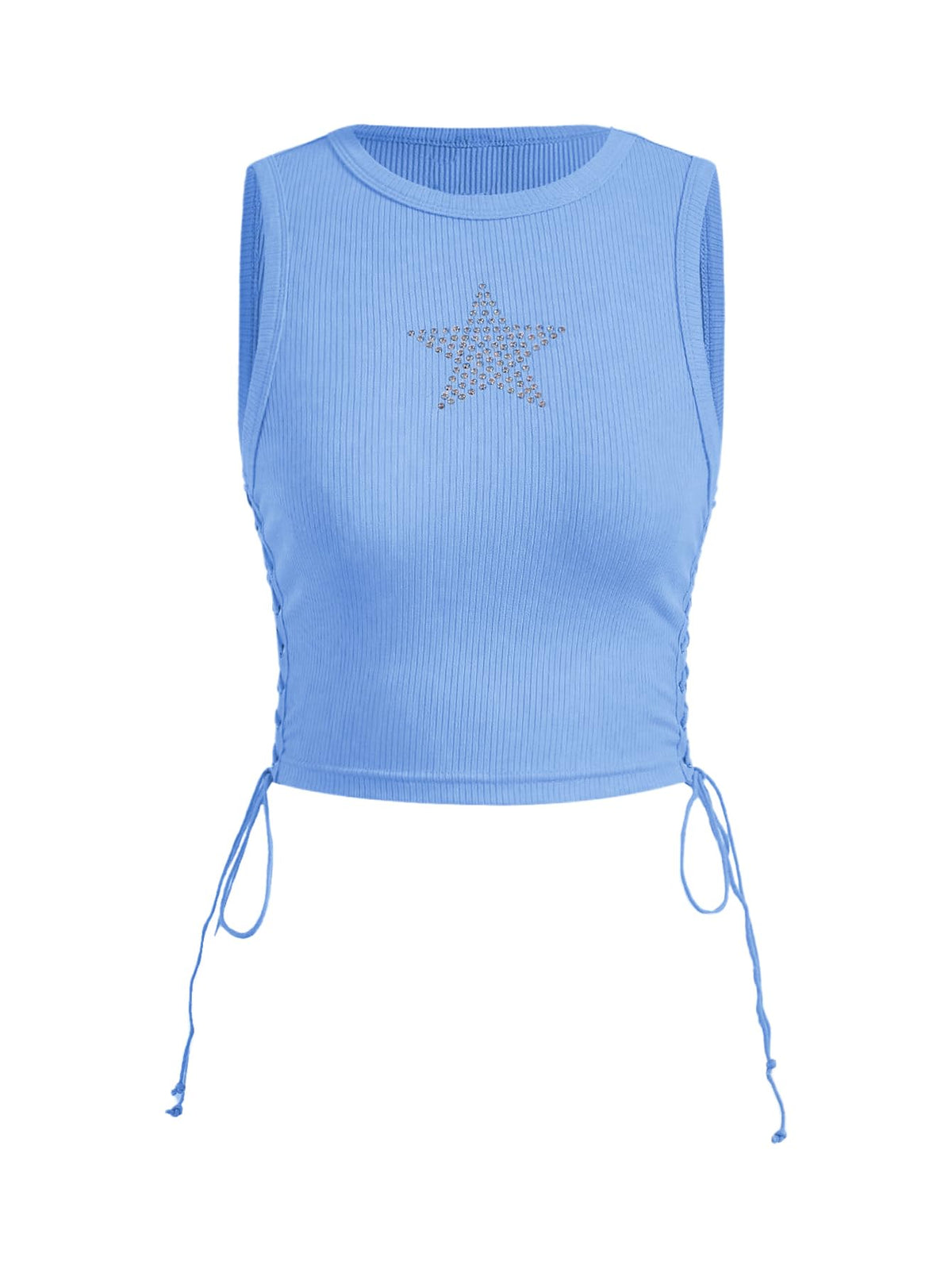 Star Rhinestone Crop Top