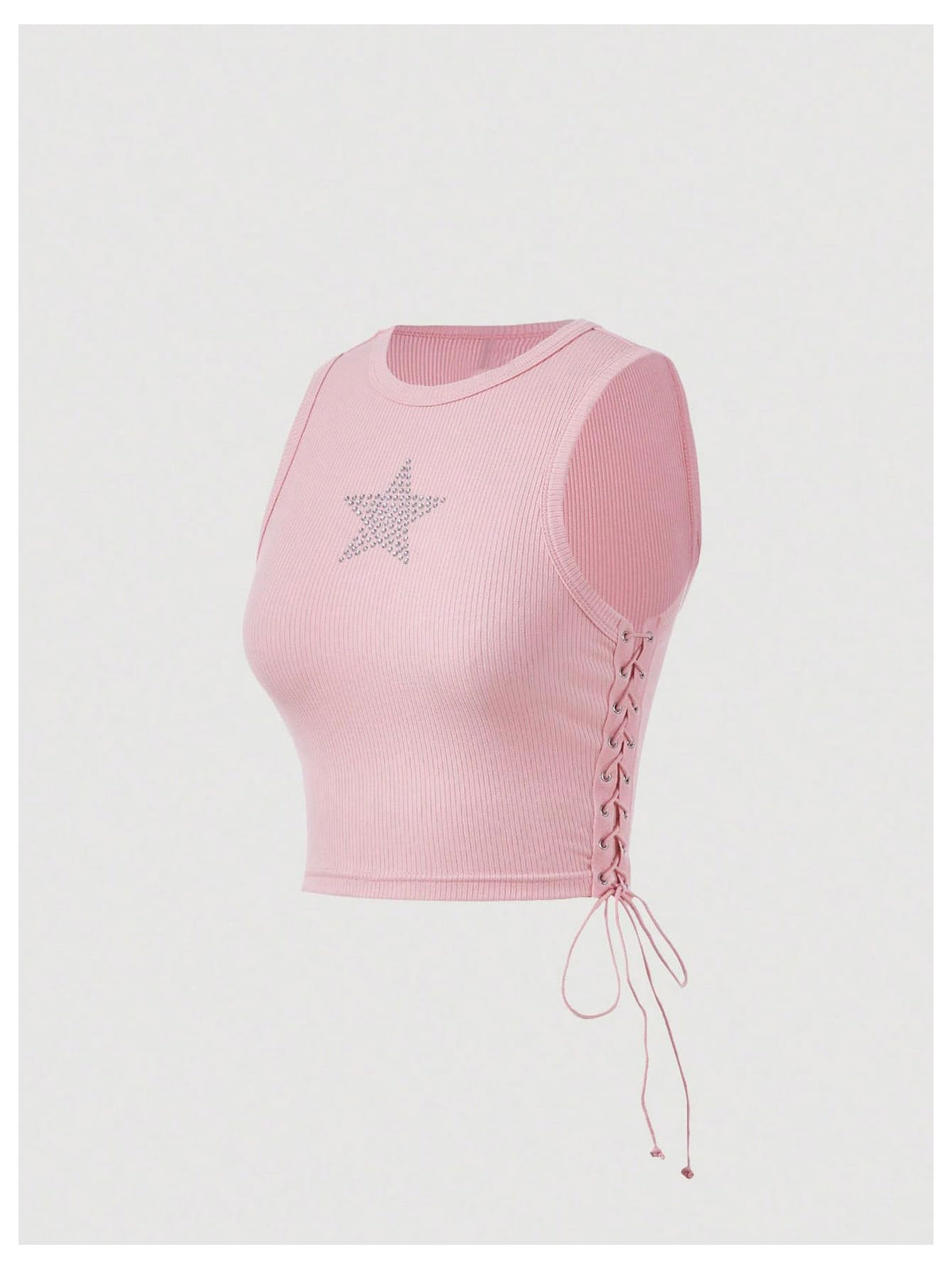 Star Rhinestone Crop Top