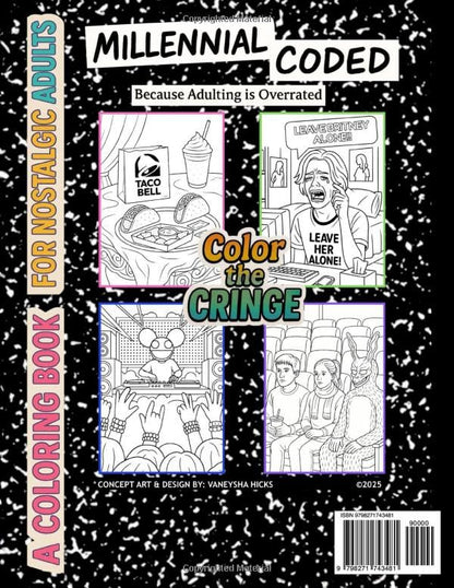 Millennial Nostalgia Coloring Book