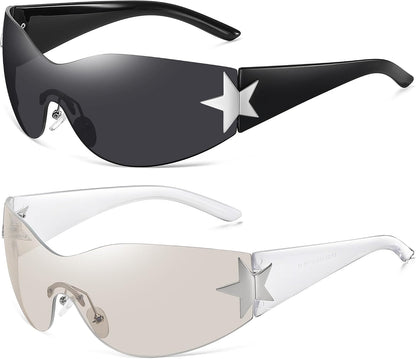 Wraparound Shield Sunglasses
