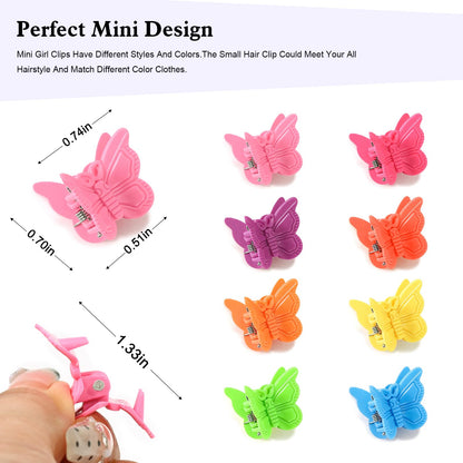Butterfly Hair Clips — 50 Piece Y2K Set