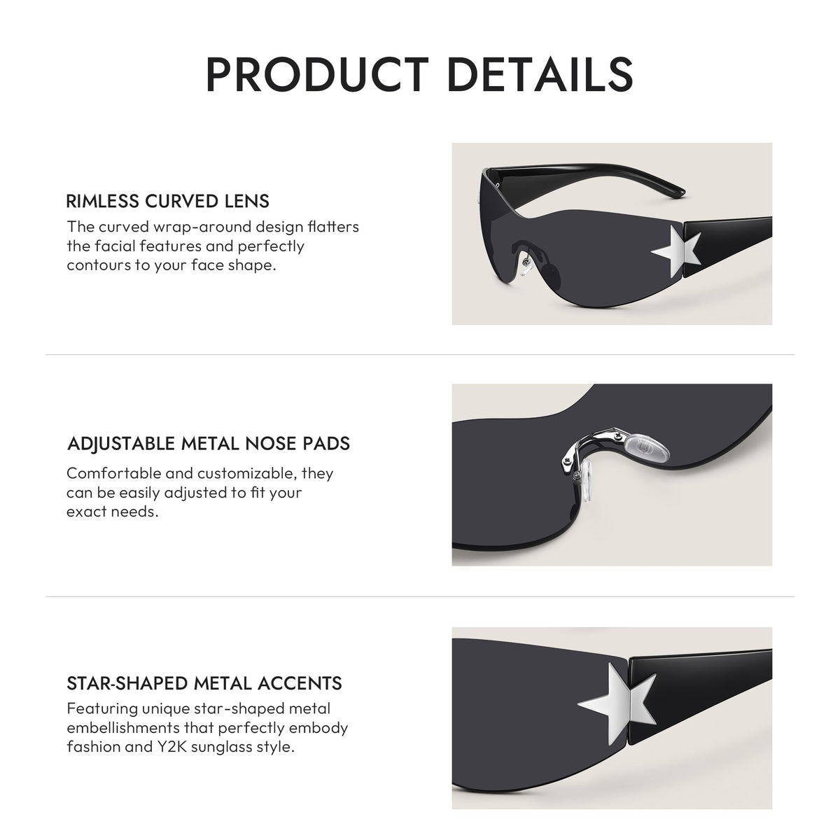 Wraparound Shield Sunglasses