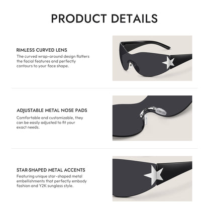 Wraparound Shield Sunglasses