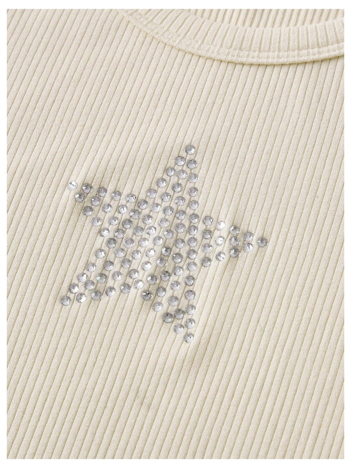 Star Rhinestone Crop Top