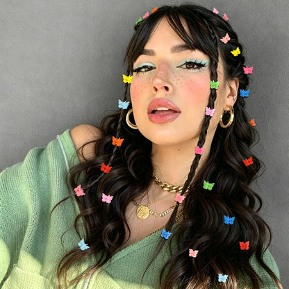 Butterfly Hair Clips — 50 Piece Y2K Set