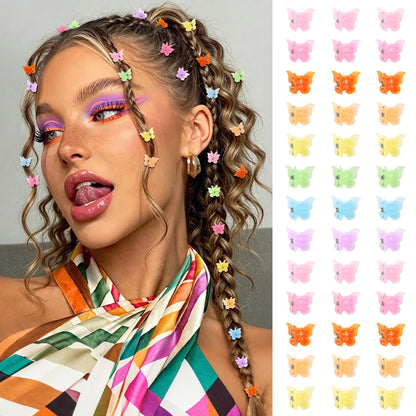 Butterfly Hair Clips — 50 Piece Y2K Set