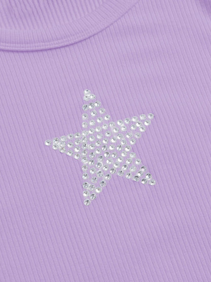 Star Rhinestone Crop Top