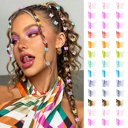 Butterfly Hair Clips — 50 Piece Y2K Set