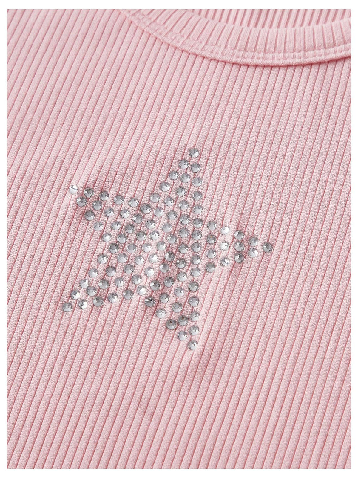 Star Rhinestone Crop Top