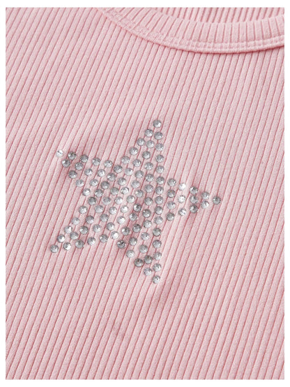 Star Rhinestone Crop Top